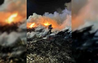 Kereste fabrikasındaki yangın büyümeden söndürüldü