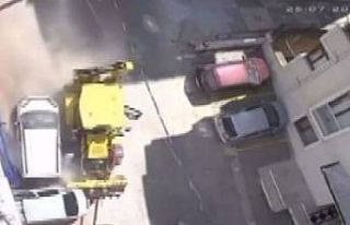 Kontrolden çıkan kepçe dehşet saçtı