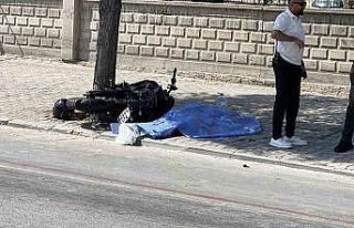 Konya’da motosiklet önce bisikletliye ardından...