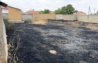 Kulu’da bahçedeki ot yangını korkuttu