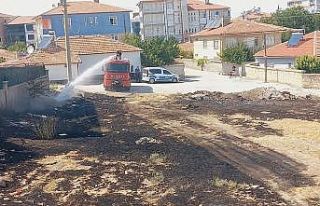 Kulu’da boş arsada yangın paniği