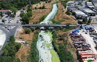 Lüleburgaz Deresi’nin rengi değişti