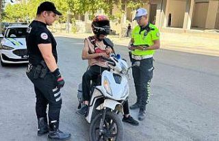 Manisa’da kurallara uymayan motosiklet sürücülerine...