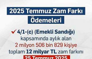 Memur emeklisinin aylıklarının zam farkı 25 Temmuz’da...