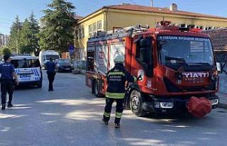 Metruk okulda yangın