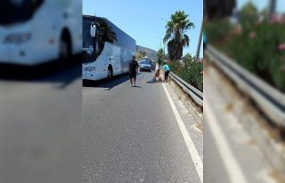 Milas’ta otobanda otobüsün çarptığı yaya hayatını...