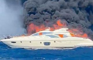 Milyon dolarlık yat alev topuna döndü