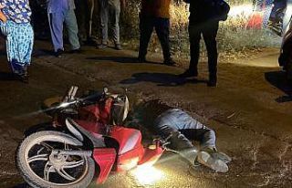 Motosiklet park halindeki motosiklete çarptı: 1...