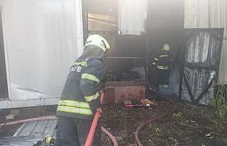 Muğla’da konteynır yangını