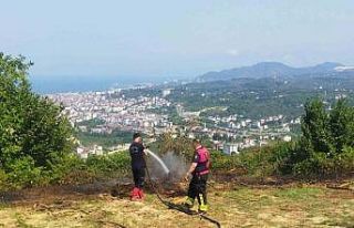 Ordu’da bahçe yangını hızlı müdahaleyle söndürüldü