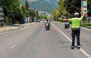 Ordu’da bir haftada 16 binden fazla araç ve sürücüsü...