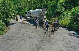 Ordu’da mahalle yolları beton yol konforu ile buluşuyor