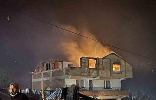 Orman yangının sıçradığı mahallede 3 ev kül...