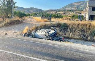 Otomobil takla attı: 1 yaralı