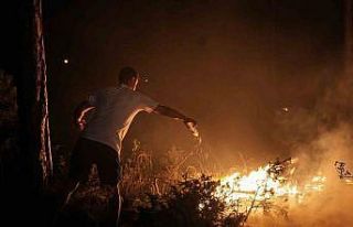 Pet şişelerle alevlere karşı mücadele