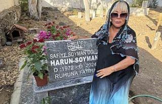 Safiye Soyman oğlunun kabrini ziyaret etti: "Yüzüm...