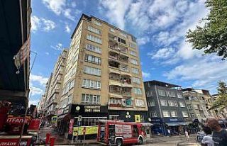 Samsun’da 9 katlı binanın çatı katında yangın...