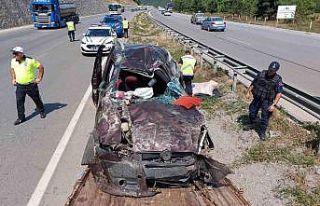 Samsun’da hafif ticari araç takla attı: 1 ölü,...