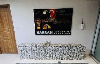 Şanlıurfa’da 4 bin paket kaçak sigara ele geçirildi:...