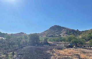 Sarıcakaya’daki ot yangını ormana sıçramadan...