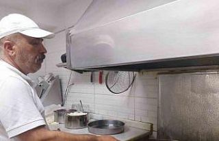 Sıcak havalarda güçlükle çalışan çibörek...