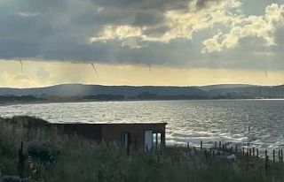 Sinop açıklarında çok sayıda hortum