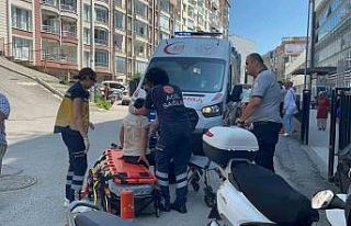 Sinop’ta elektrikli motosiklet devrildi