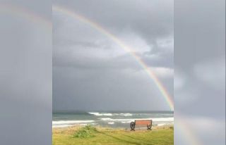Sinop’ta gökkuşağı güzelliği