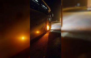 Sivas’ta otoyolda otobüsün çarptığı yaya hayatını...