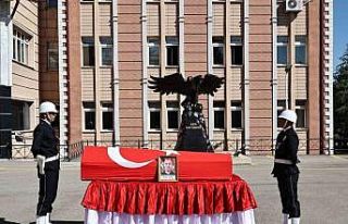 Sivas’ta vefat eden polis memuru için tören düzenlendi