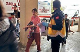 Siverek’te yolun karşısına geçerken otomobilin...