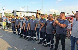 Süpürgeyi bıraktılar, halatı tuttular