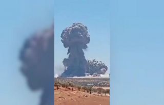 Suriye’de mühimmat deposunda yaşanan patlama Hatay’da...