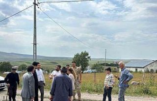 Susuz kaymakamı Tutal, kurum amirleriyle köyleri...