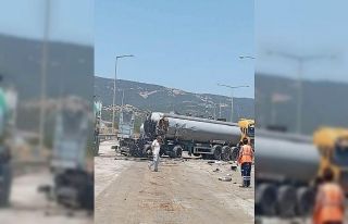 TAG Otoyolu’nda tanker ile kamyon kafa kafaya çarpıştı:...
