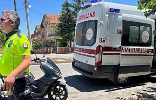 Tavşanlı’da motosiklet ile bisiklet çarpıştı:...