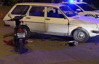 Tavşanlı’da otomobil ile motosiklet çarpıştı:...