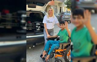 Tekerlekli sandalyesi çalınan Enes’e destek