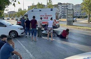 Ters yönde seyreden bisikletli motosikletle çarpıştı:...