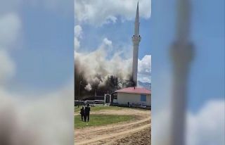 Trabzon’da camide yangın