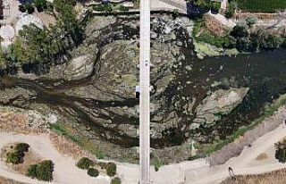 Tunca Nehri’nde su akışı durdu