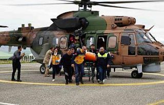 Uçak kazasında yaralı yolcunun hayati tehlikesi...