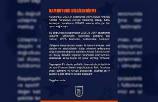 UEFA’dan Başakşehir’e ’Finansal Kontrol’...
