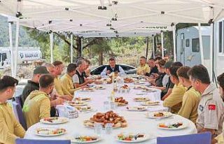 Vali Sözer, orman yangınlarına karşı mücadele...