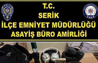 Villadan hırsızlık yapan şüpheli, çalıntı...