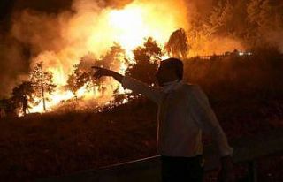 Yangın şehitleri başkana sarılıp ayran ikram...