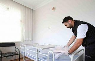 Yatağa bağımlı hastalara ekipman desteği