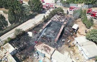 Yediemin otoparkında yangın