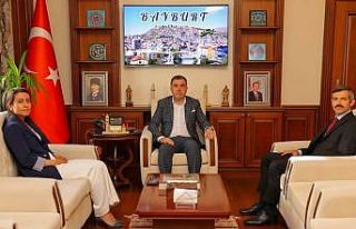 Yeni atanan Demirözü ve Aydıntepe kaymakamları...