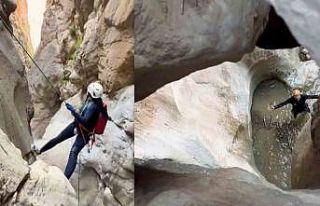 27 şelale inişli Dilliçay Kanyonunun ilk geçişi...